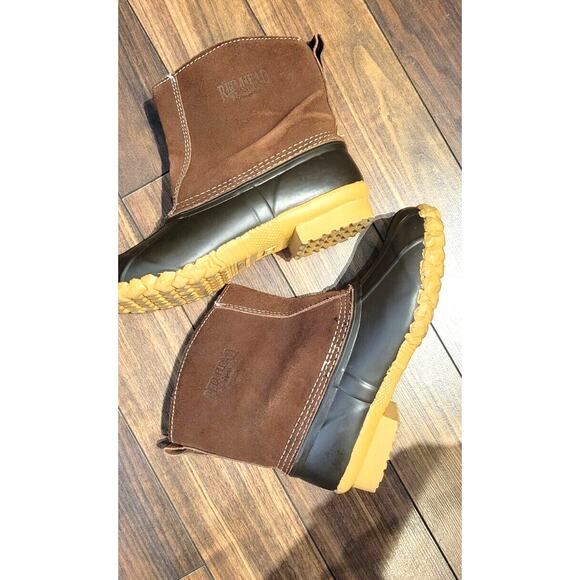 Red Head Boots Womens 6 Brown Leather Waterproof Insulated Rubber Duck Ankle - Picture 2 of 8